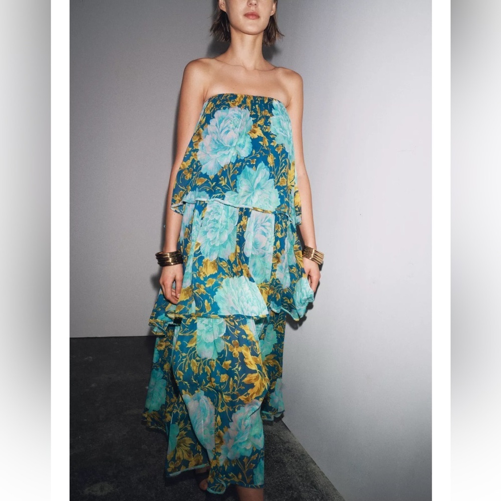 Zara Strapless Dress ZW Collection